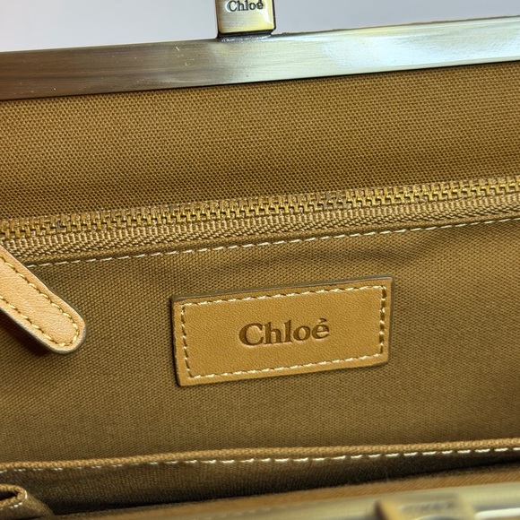 Chloé Canvas/Leather Clutch Bag - Picture 11 of 12